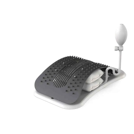 Adjustable Back Stretcher & Magnetic Massager | Lumbar Pain Relief Device for Posture & Muscle Relaxation