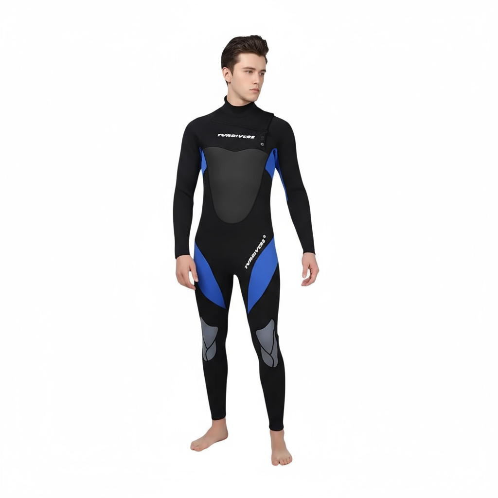 Mens Thermal Full Body Diving Wetsuit Neoprene Surfing Suit by Wave & Hang