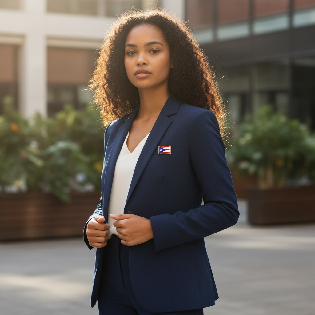 Puerto Rico Flag Pins 12 Pack Durable Metal Lapel Badges For Pride Premium Electroplated Finish by Wave & Hang