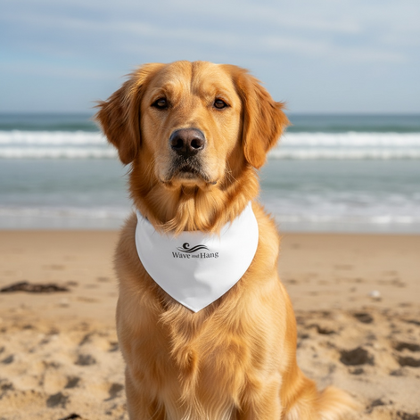 Wave and Hang Pet Bandana Collar | Adjustable, Chic Design