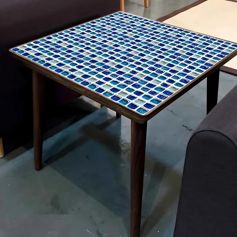 10 Ocean Blue Mosaic Tile Stickers – Effortless Home Makeover by Wave & Hang