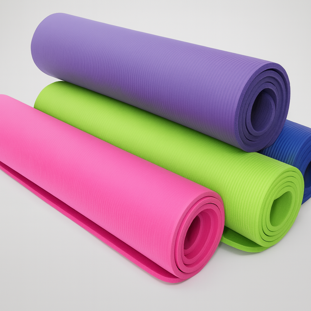 NBR Textured Yoga Mat – Extra Thick, Non-Slip & Cushioned for Comfort by Wave & Hang