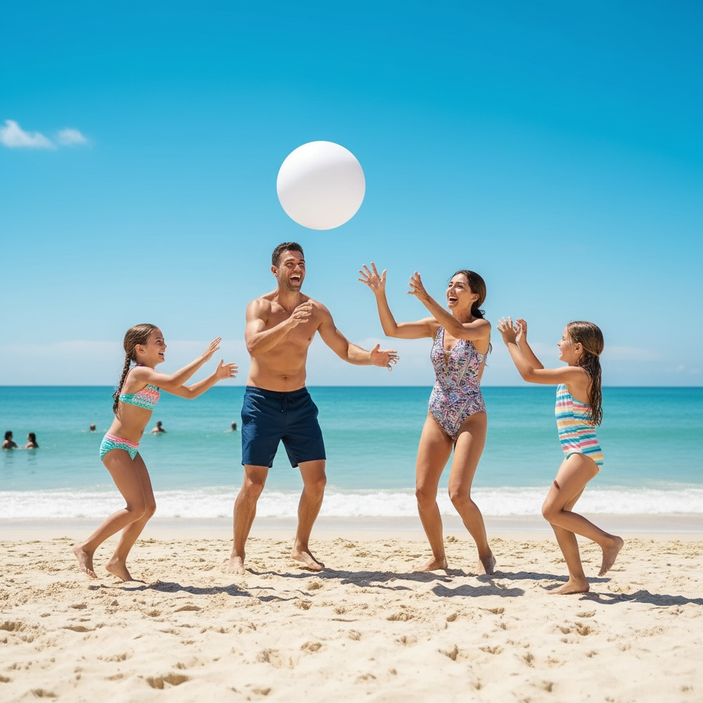 Sinmoe 8-Piece Inflatable Beach Balls - Durable & Fun 16