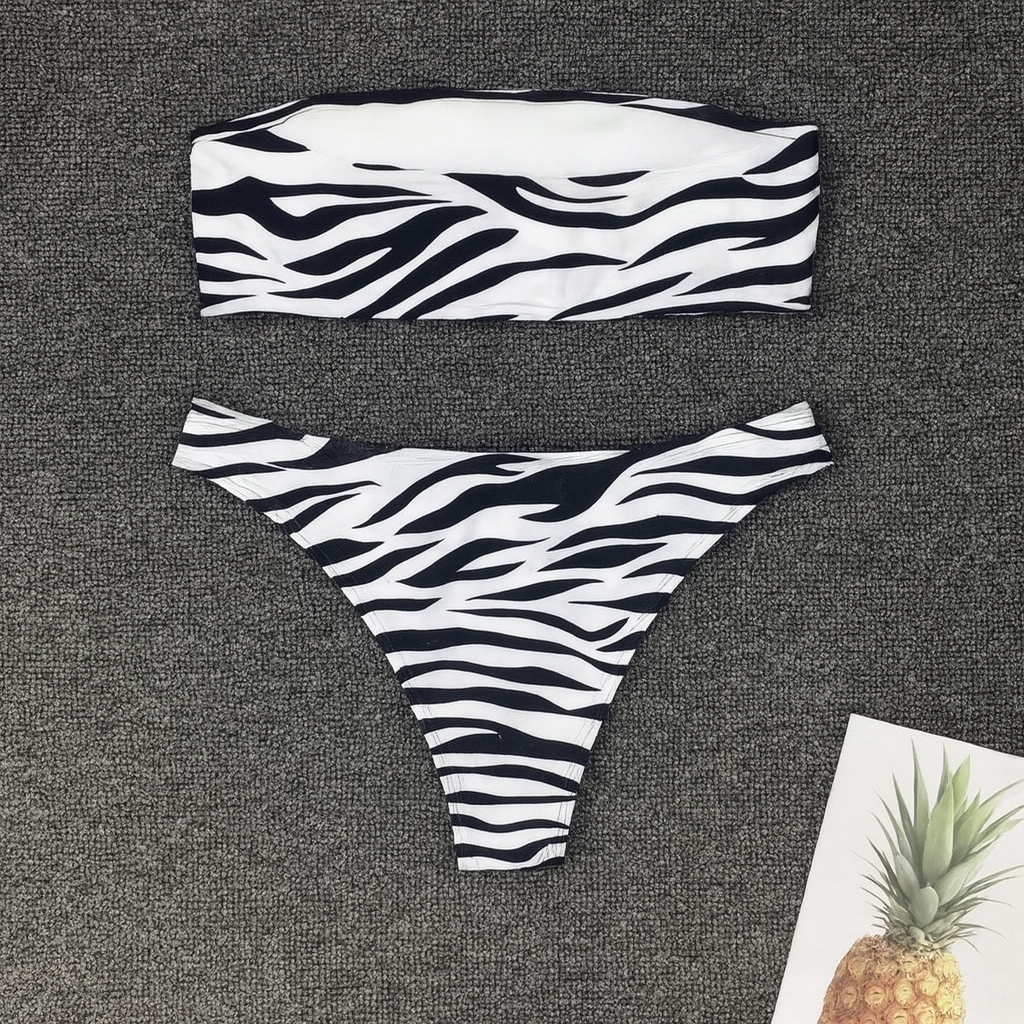 Bold Animal Print Bikini for Confident Beach Days - S-XL by Wave & Hang