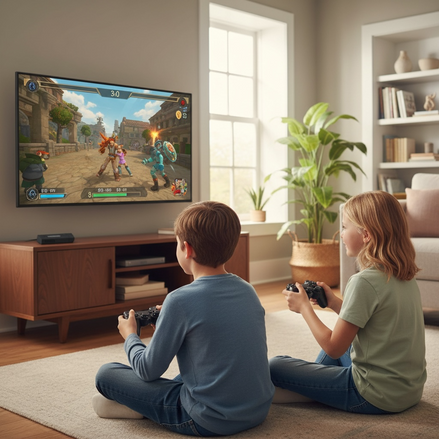 KINMRIS X2 Plus 4K Game Stick with 58,000 Games & Wireless Controllers