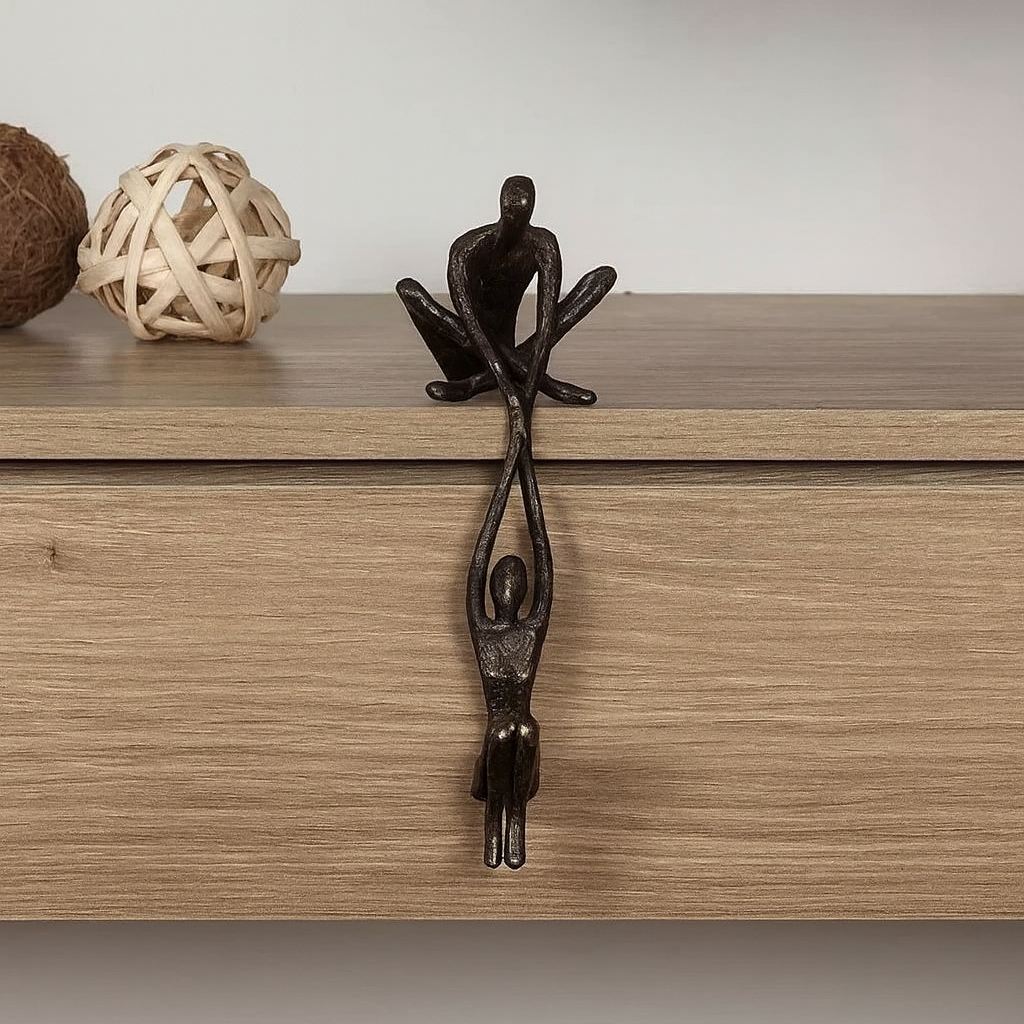 Dancing Couple Figurine – Romantic Resin Sculpture for Home Decor by Wave & Hang