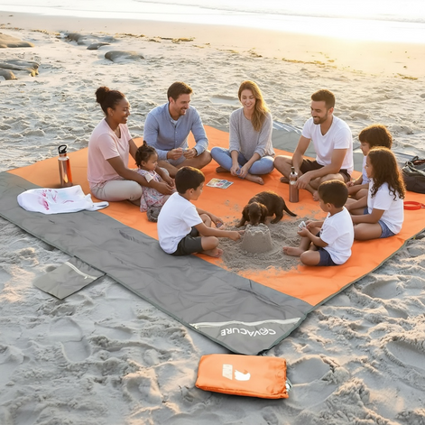 Covacure Extra Large Beach Blanket - Waterproof & Sandproof