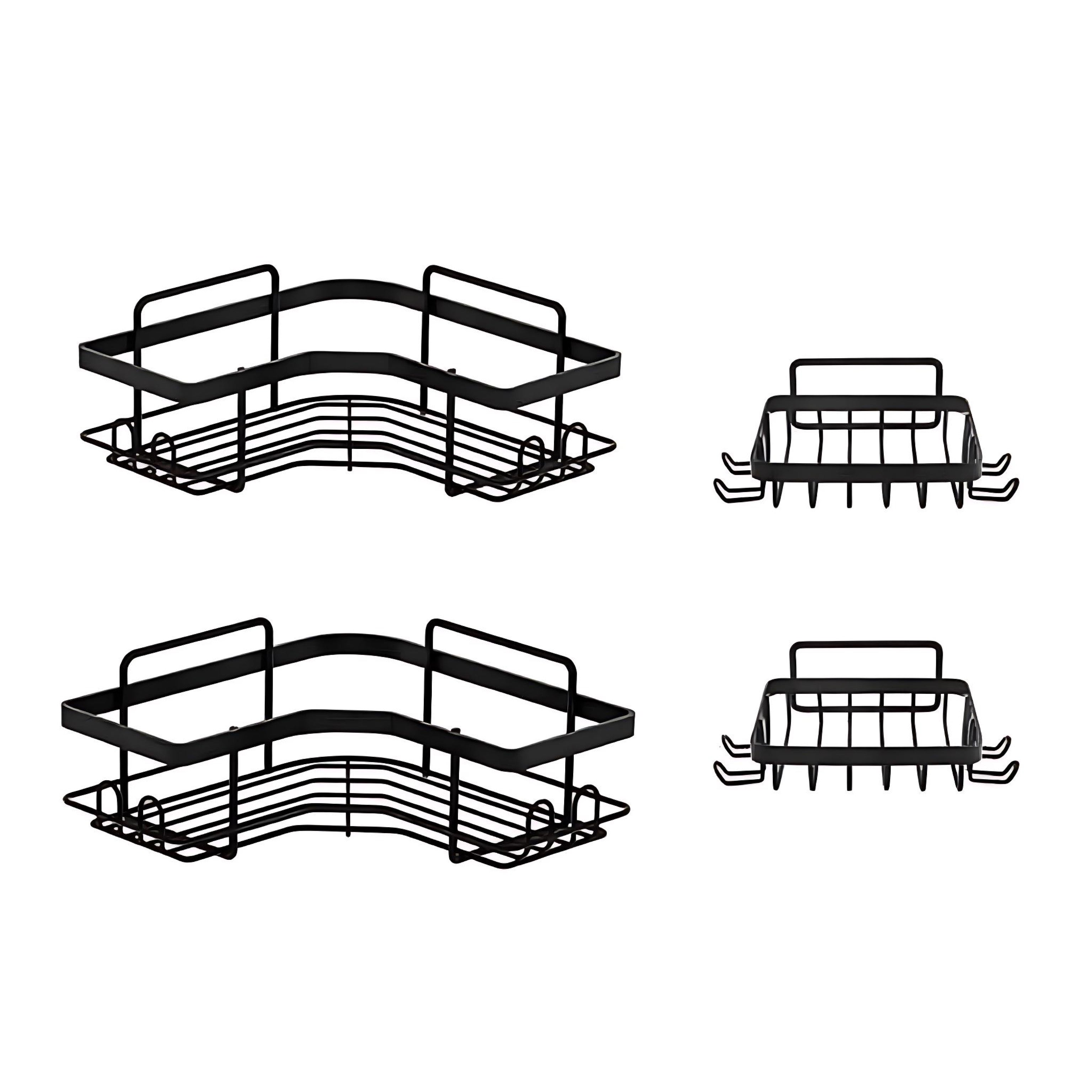 Iron Triangle Bathroom Storage Rack - Stylish Organizing Solution by Wave & Hang