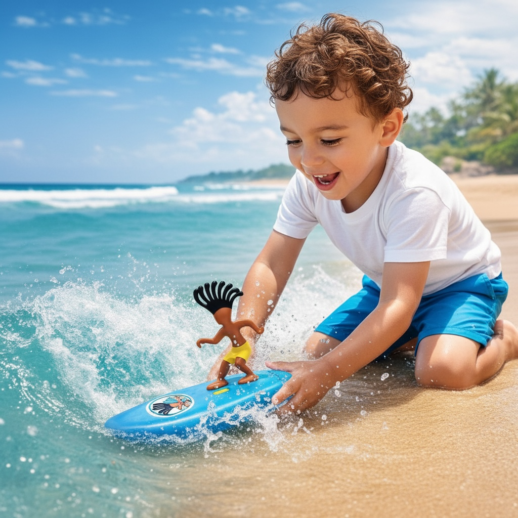 Surfer Dudes Classics Mini-Surfer Toy - Wave-Powered Fun!