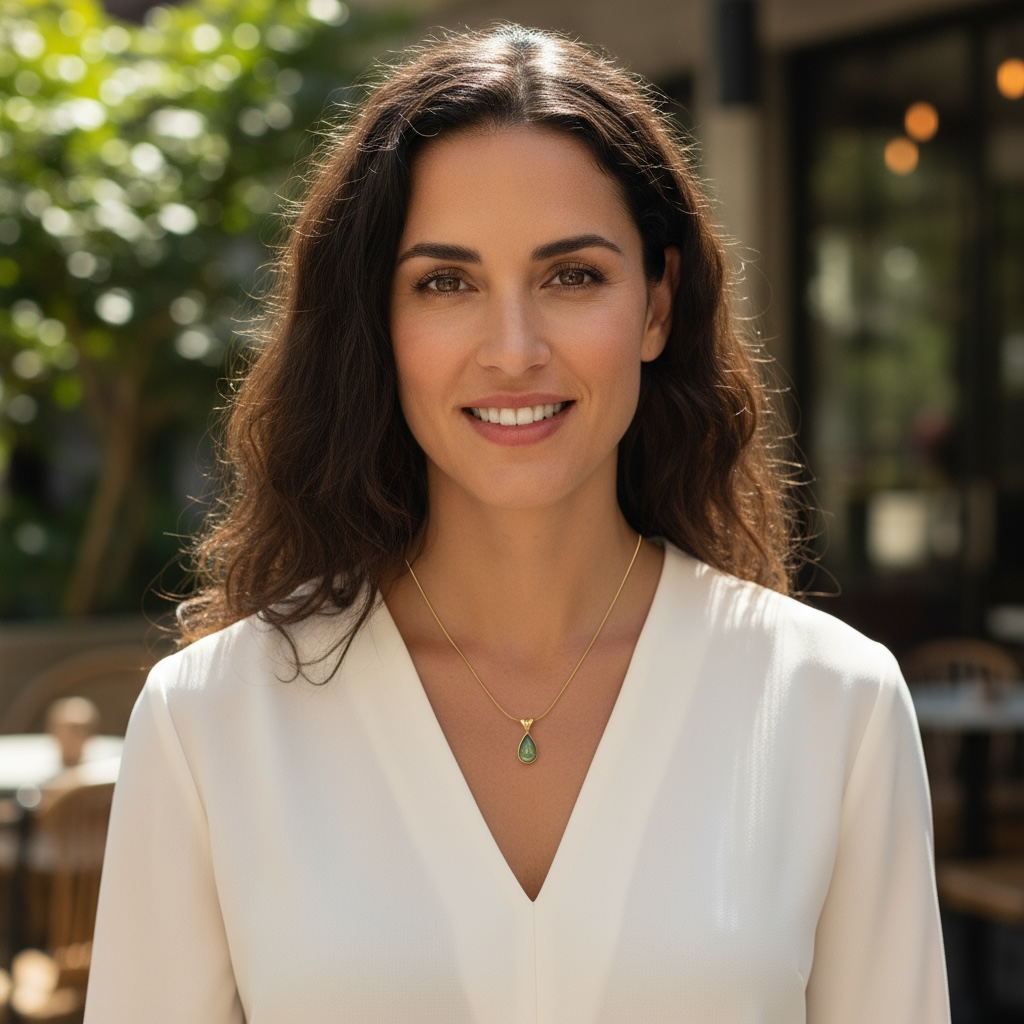 Blue Ocean Drop Necklace - Serene Teardrop Pendant for Women by Wave & Hang