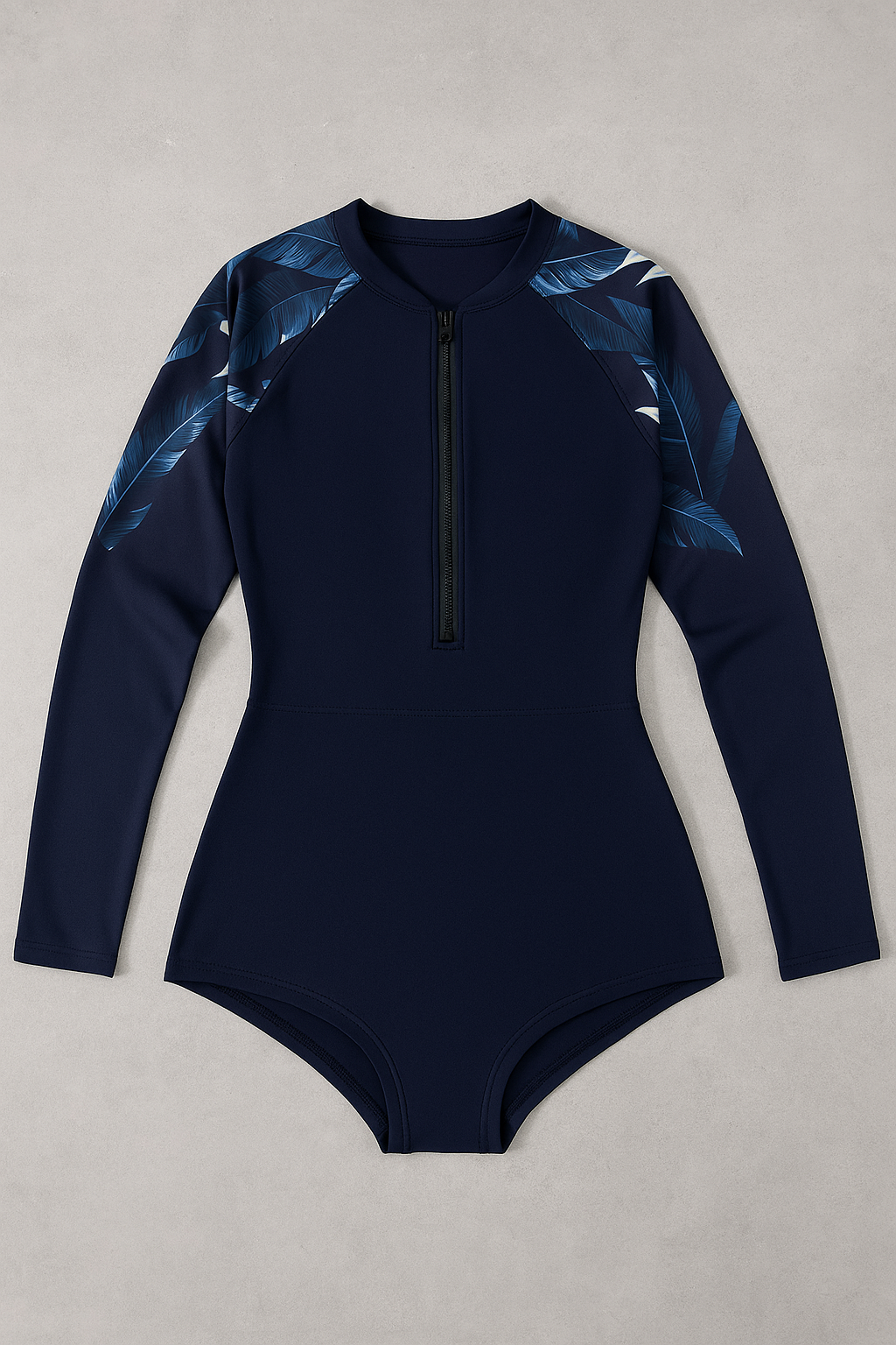 OceanFit™ – Women’s UV Protection Long Sleeve Surfing Swimsuit (One-Piece)