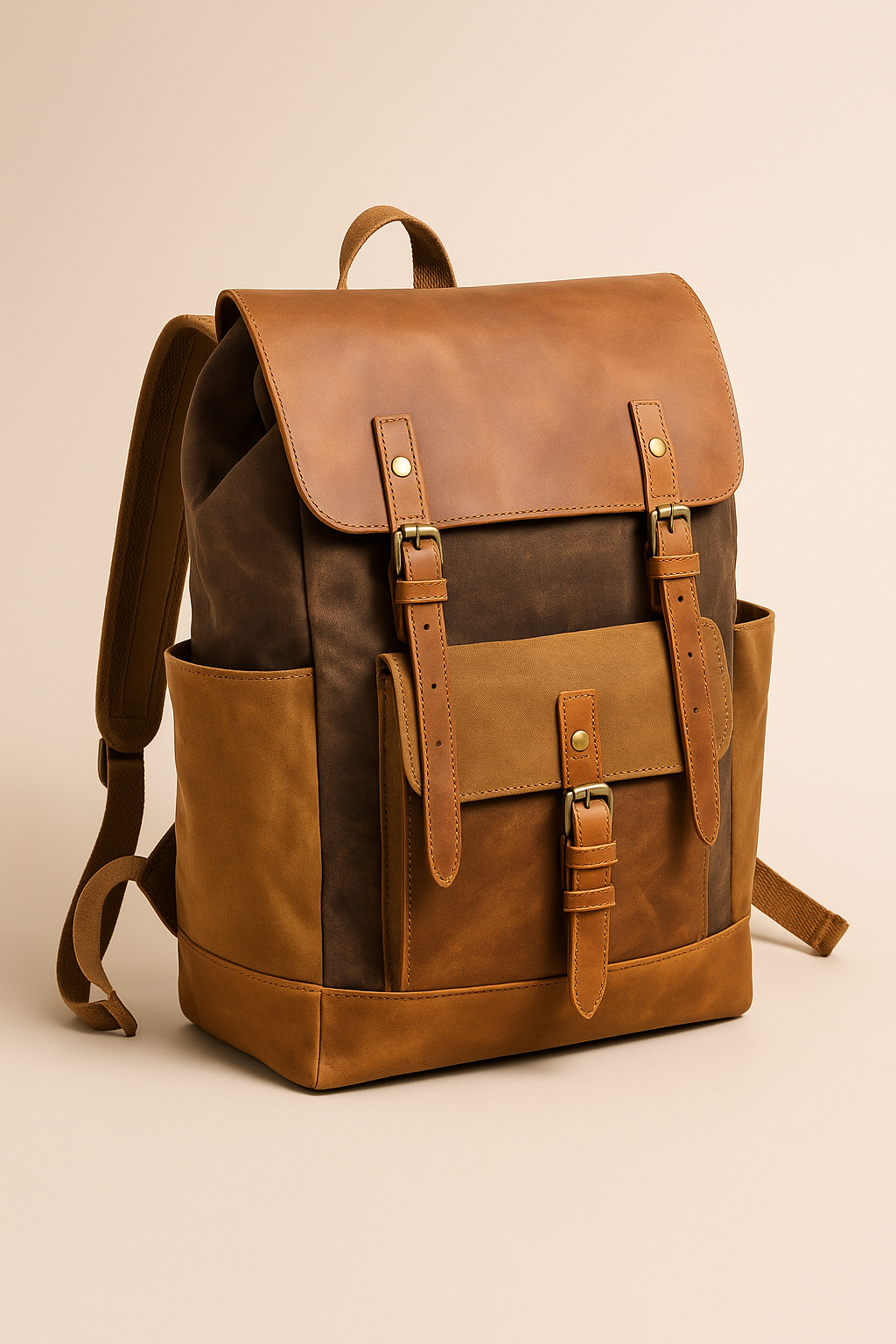 Vintage Canvas Backpack – Waterproof, Shockproof & Stylish Travel Bag