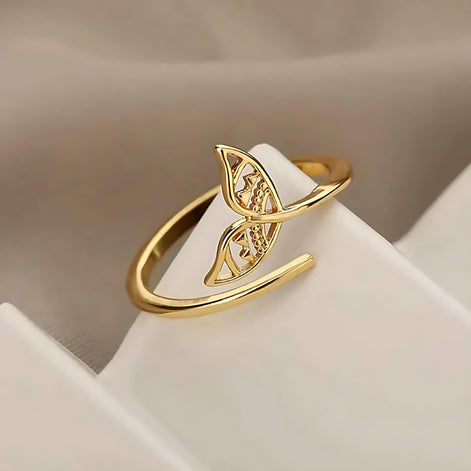Adjustable Mermaid Tail Ring – Ocean-Inspired Elegance for Dreamers by Wave & Hang