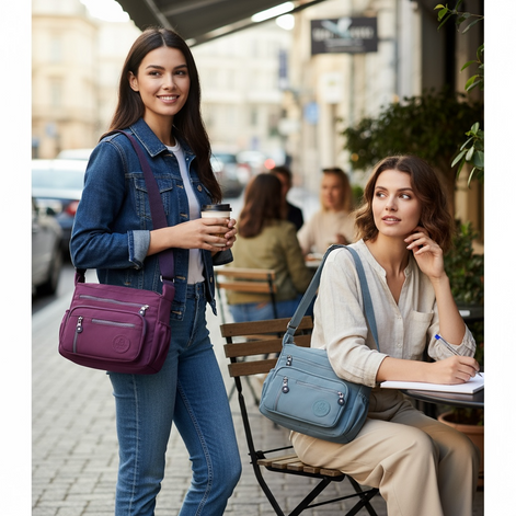 Nylon Crossbody Bag – Lightweight & Stylish for Women by Wave & Hang