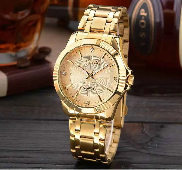 Couple’s Waterproof Quartz Watch – Deluxe Morning Edition, Unisex