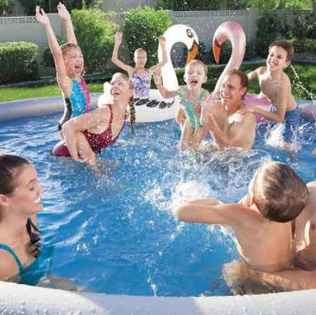 Bestway Inflatable Family Swimming Pool – Large Above Ground Pool for Adults & Kids (300x76cm, Durable PVC, Easy Setup)