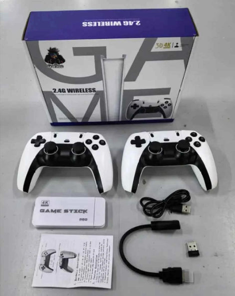 M15 Wireless TV Game Console – 10,000+ Retro Games, Dual Wireless Controllers & HDMI Plug & Play