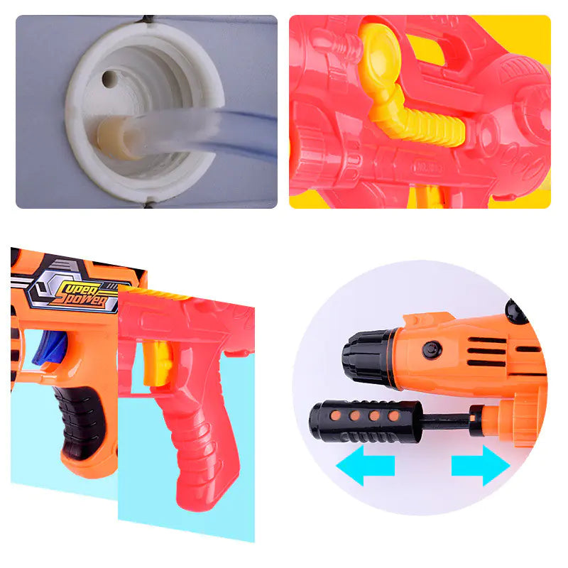 High-Pressure Beach Water Gun – 300ML Long-Range Soaker Toy