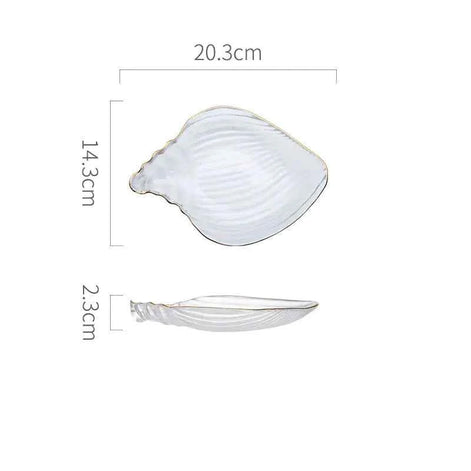Ocean-Inspired Gold Trim Dish Set – Shell & Star Plates