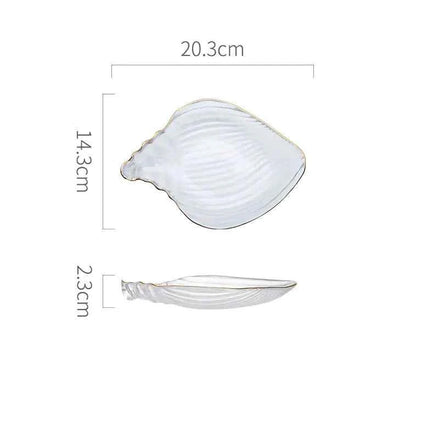 Ocean-Inspired Gold Trim Dish Set – Shell & Star Plates
