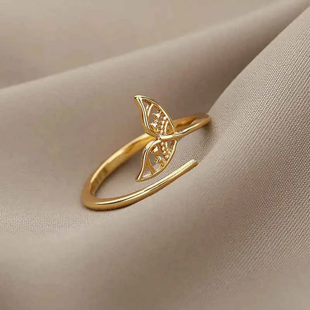 Adjustable Mermaid Tail Ring – Ocean-Inspired Jewelry