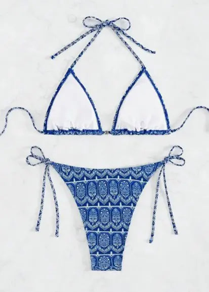 Bohemian Style Bikini Set – Sexy Summer Swimwear with Tribal Print