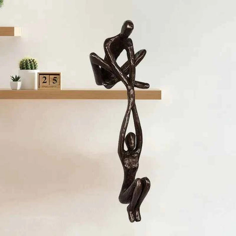 Dancing Couple Figurine – Romantic Resin Sculpture for Home Decor