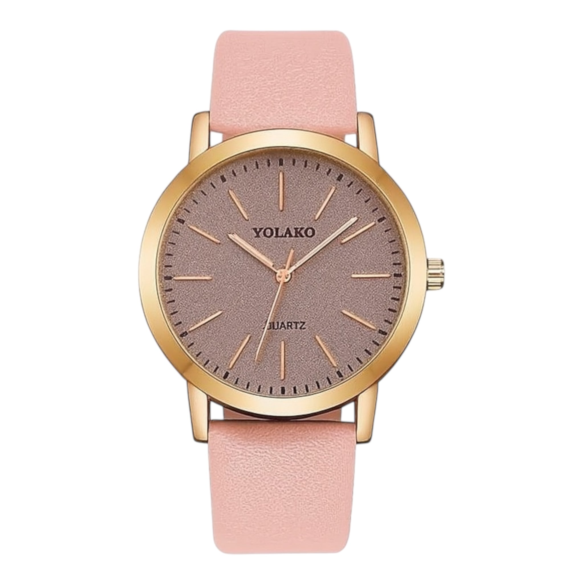 Women’s Glitter Leather Band Quartz Watch – Slim & Elegant Design by Wave & Hang