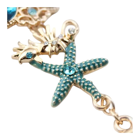 Ocean-Themed Starfish & Anchor Bracelet – 99 Carat Inspired Jewelry by Wave & Hang