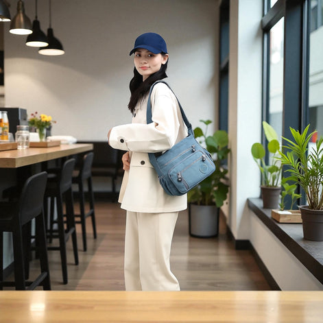 Nylon Crossbody Bag – Lightweight & Stylish for Women by Wave & Hang