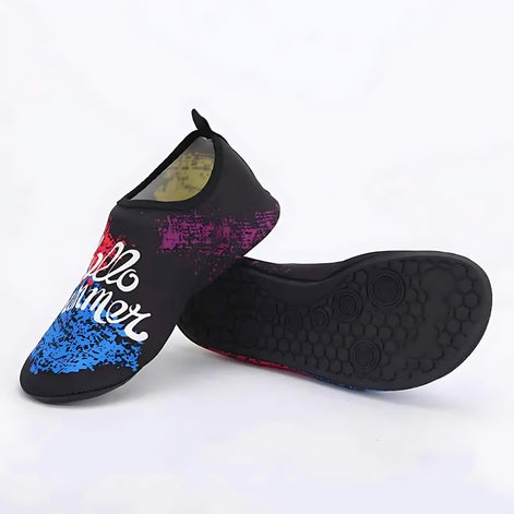 Outdoor Barefoot Water Shoes Unisex Lightweight Quick Dry Aqua Socks for Men Women All Terrain Beach Pool by Wave & Hang