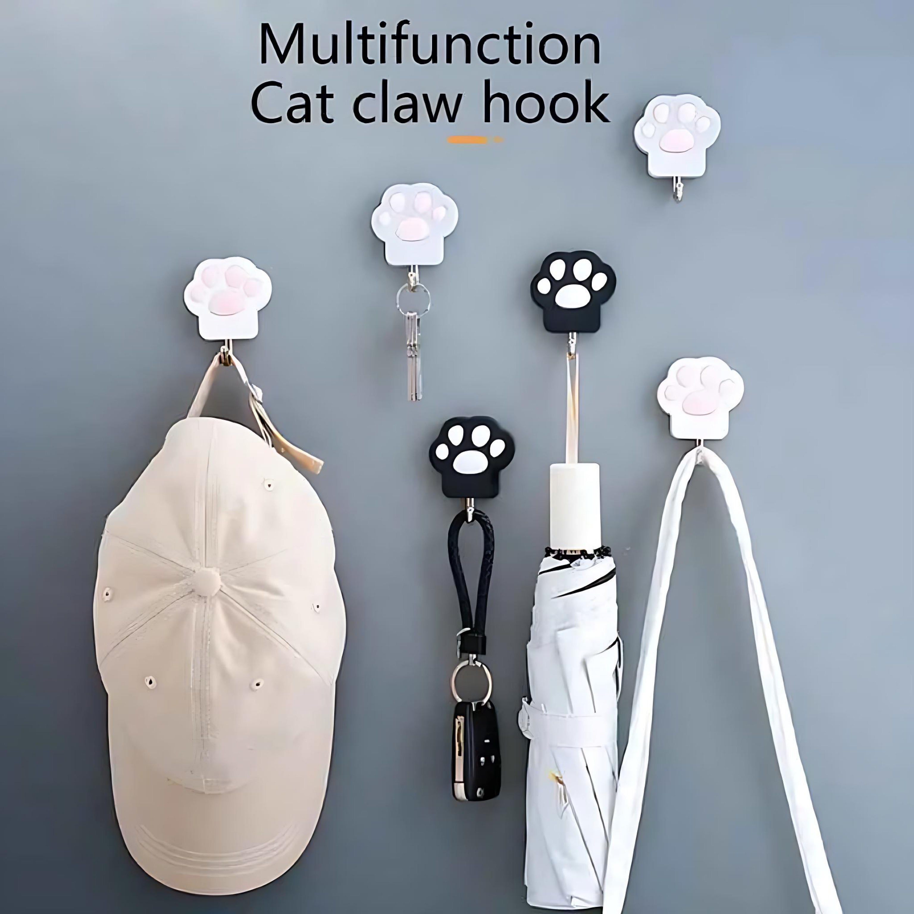 Cat Paw Wall Hook – Creative Punch-Free Towel & Key Hanger by Wave & Hang