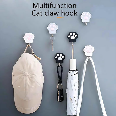 Cat Paw Wall Hook – Creative Punch-Free Towel & Key Hanger by Wave & Hang