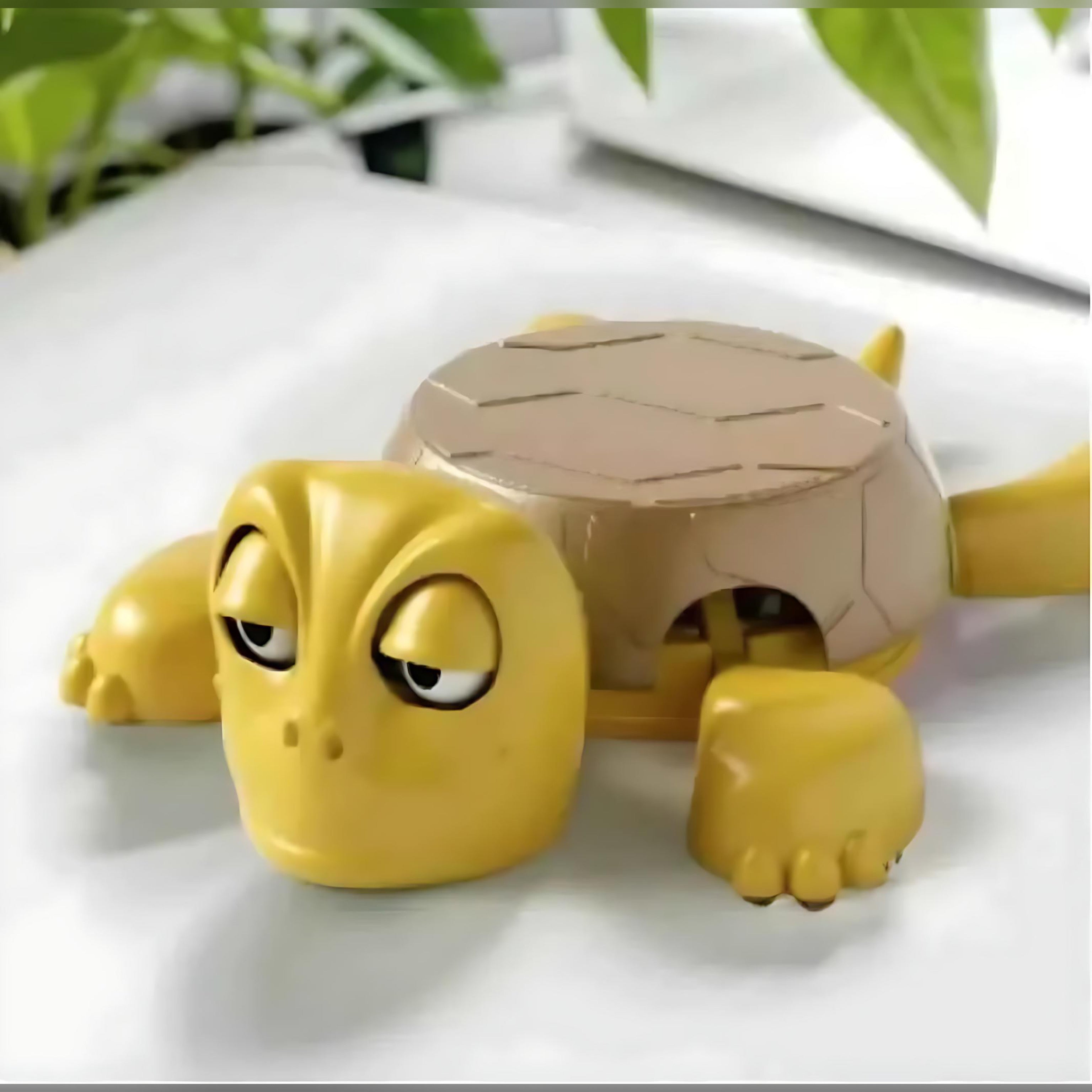 Turtle Press Coaster – Fun Desk Decor & Drink Holder by Wave & Hang