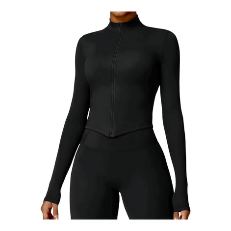 Women’s Long Sleeve Yoga Wear – Tight Fit, Breathable & Stretch by Wave & Hang