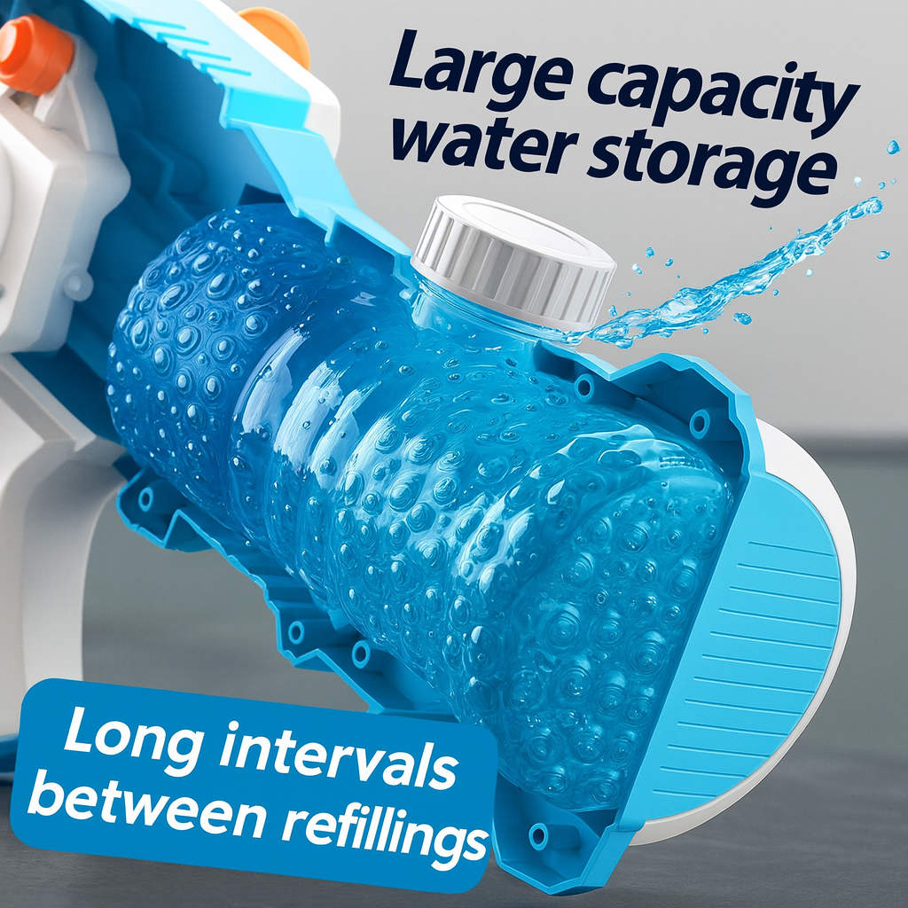 Gatling Hand-Crank Water Gun – Rapid-Fire Soaker for Ultimate Summer Battles by Wave & Hang