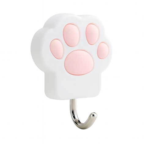 Cat Paw Wall Hook – Creative Punch-Free Towel & Key Hanger by Wave & Hang