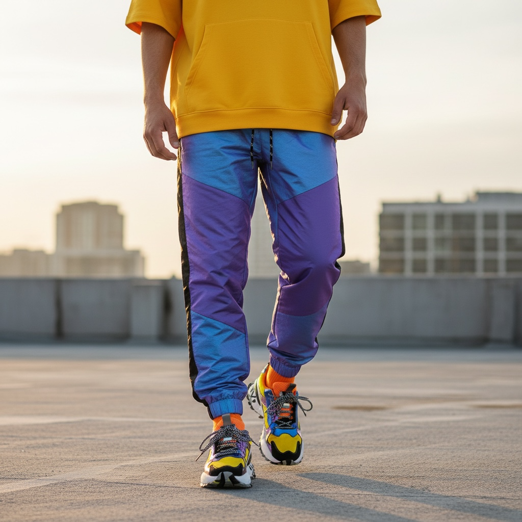 Men's Colorful Dad Sneakers | Trendy Comfort for Urban Style by Wave & Hang