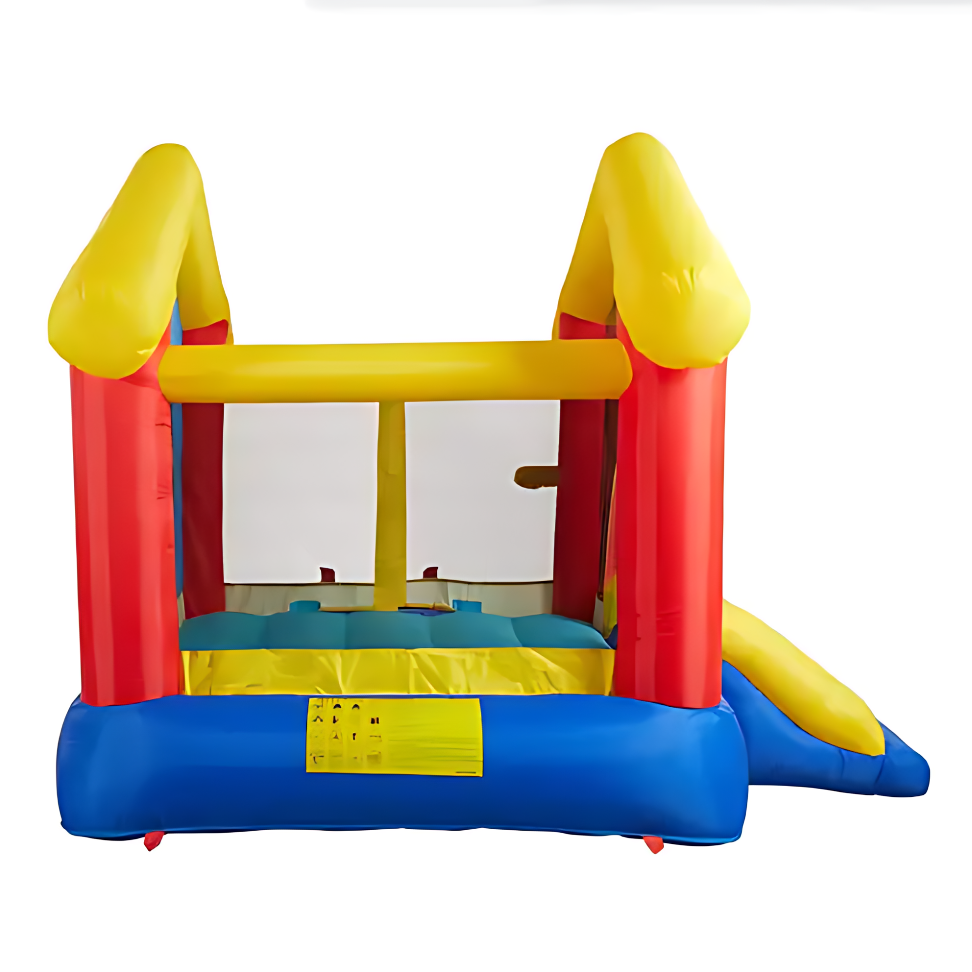 8-in-1 Inflatable Bounce House with Blower – Kids Jumping Castle with Basketball Hoop, Ocean Balls, Ring Toss, Sticky Ball Game & Target | Outdoor Fun Playhouse for Toddlers & Children