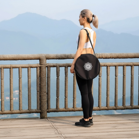 Yoga Wheel Storage Bag – Lightweight Shoulder Gym Backpack by Wave & Hang