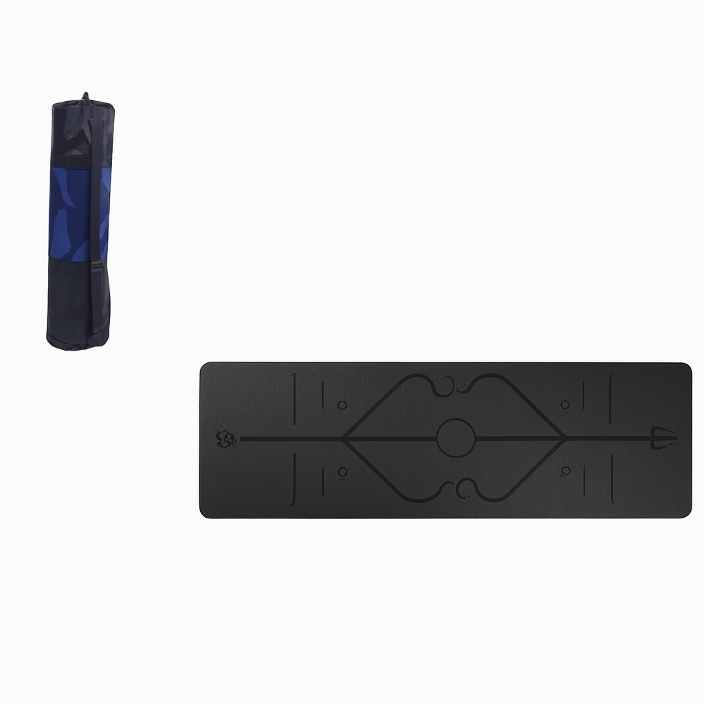 Premium Yoga Mat – Eco-Friendly, Non-Slip & Cushioned for All Workouts by Wave & Hang