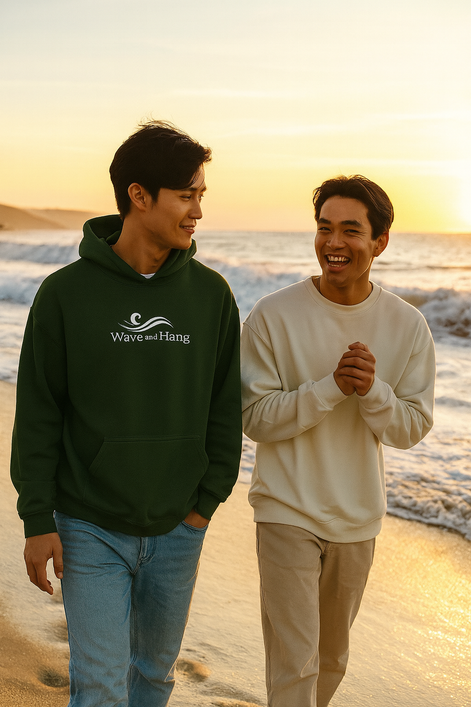 Wave and Hang Unisex Heavy Blend Hoodie | Gildan 18500