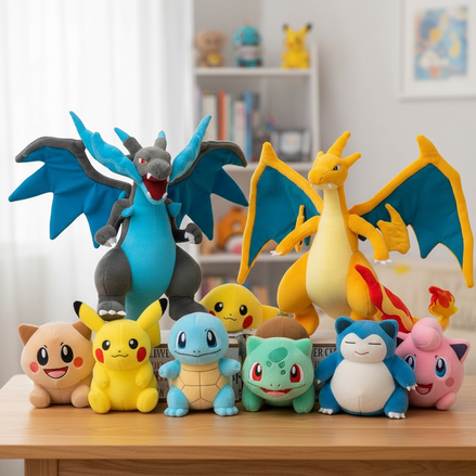 Pokémon Charizard Plush 25cm – Soft Stuffed Toy, XY Doll, Collectible Gift for Kids & Fans by Wave & Hang