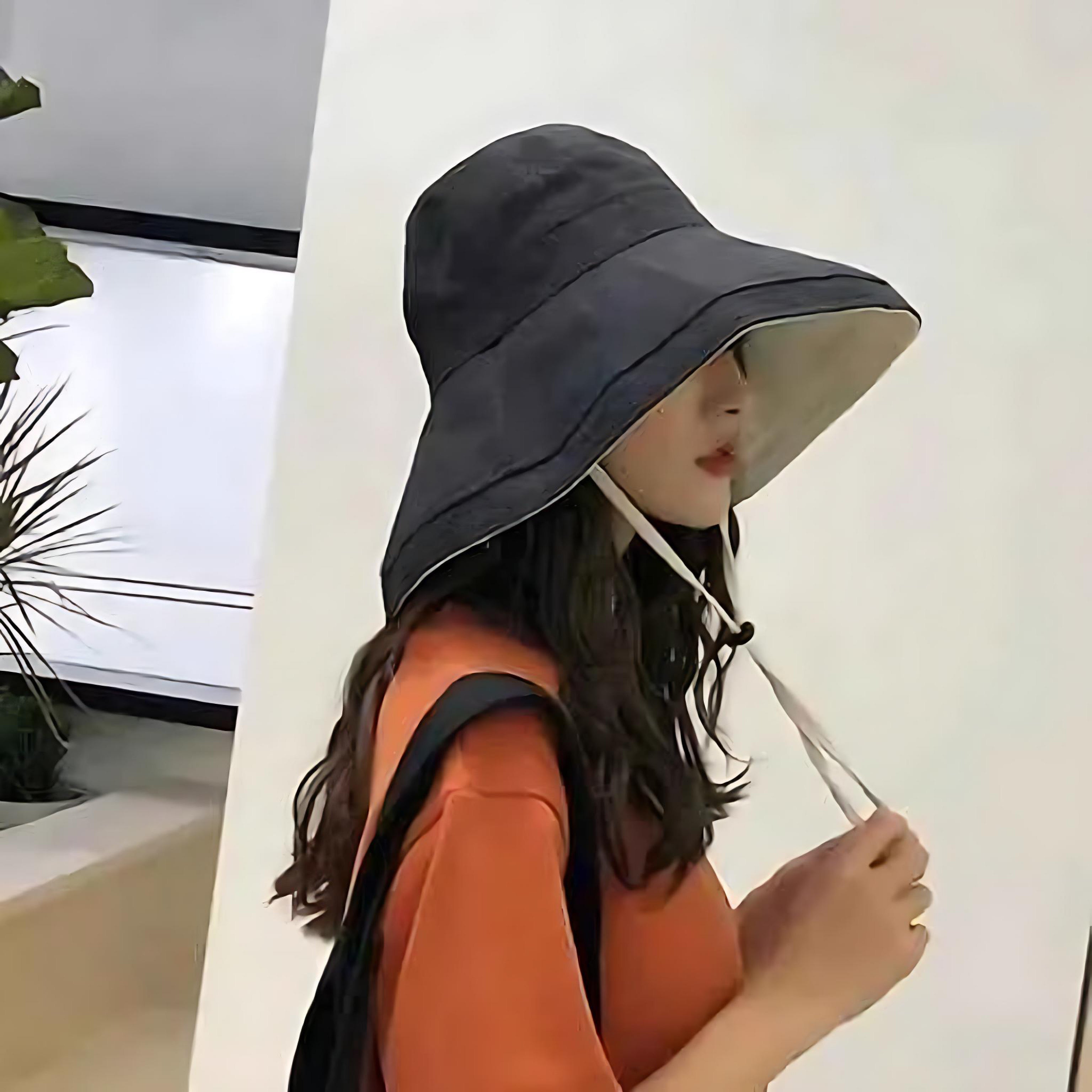 Women's UV Protection Sun Hat | Stylish Wide Brim Shield by Wave & Hang