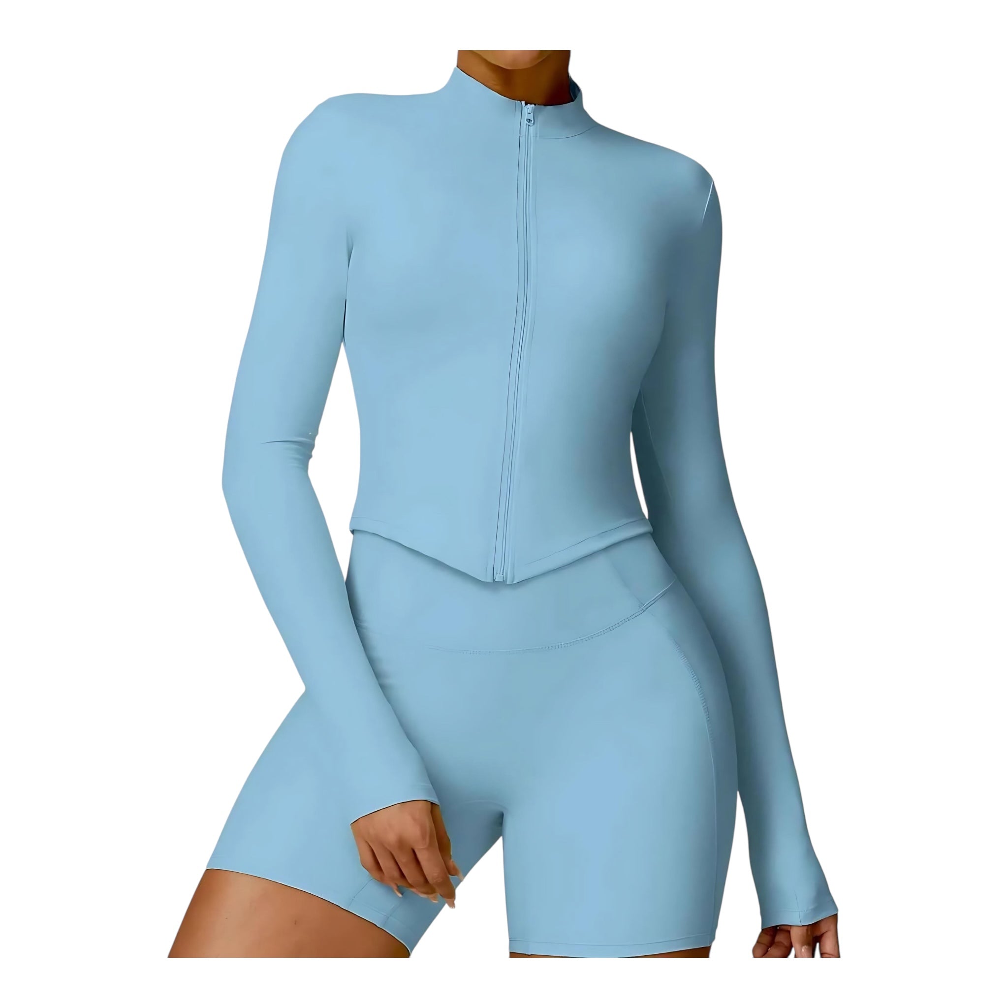 Women’s Long Sleeve Yoga Wear – Tight Fit, Breathable & Stretch by Wave & Hang