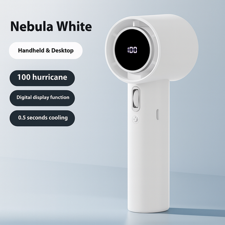 Portable Mini Handheld Fan – USB Rechargeable, Quiet, 6-Speed, Lightweight & Powerful Cooling