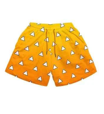 Anime Print Men’s Beach Shorts – Bold Summer Swimwear