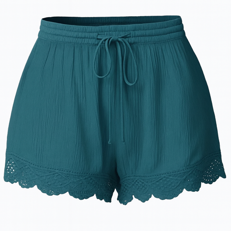 Plus Size Summer Women’s Casual Beach Shorts – Lightweight & Stylish by Wave & Hang