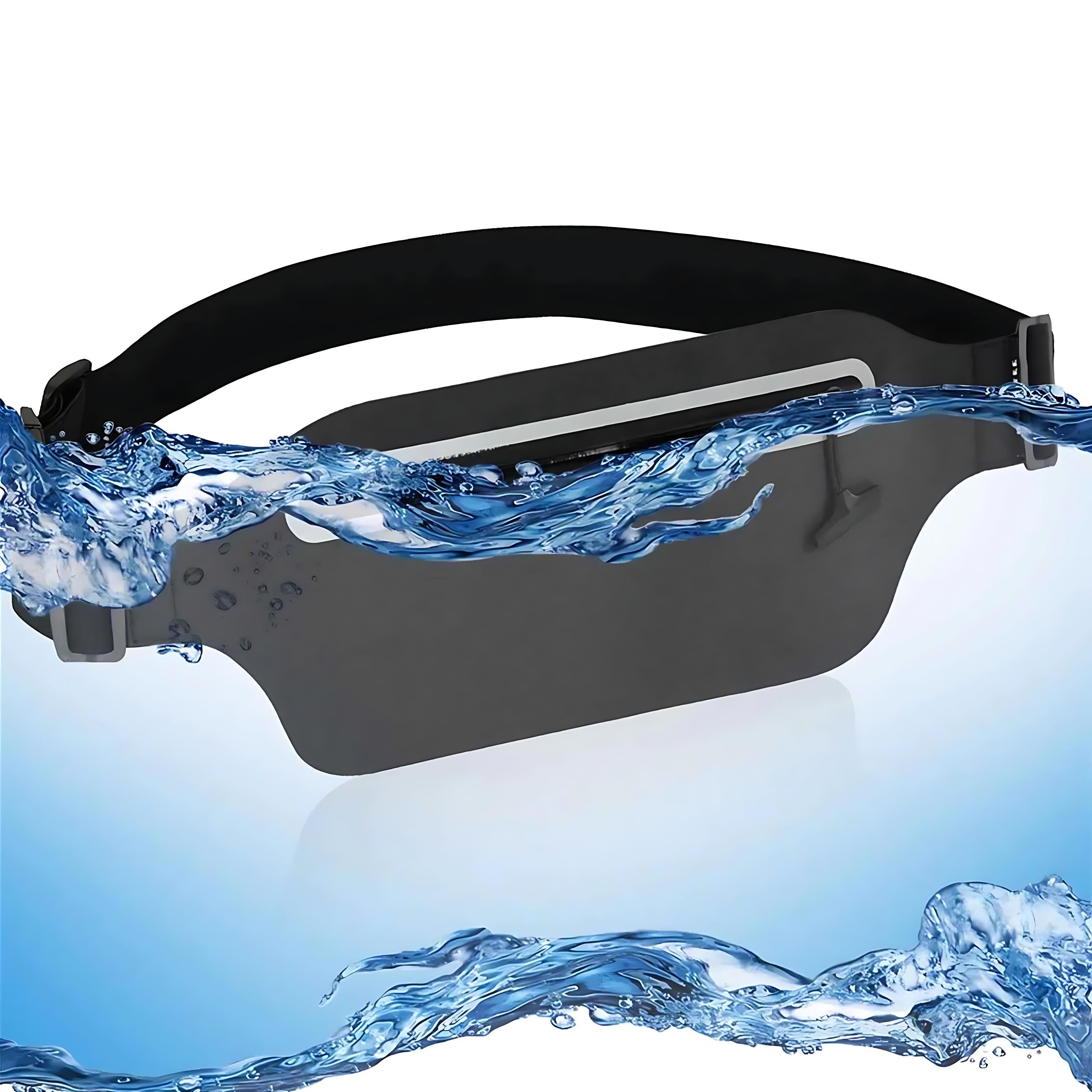 MOVOYEE Waterproof Dry Bag Fanny Pack Slim Waist Pouch For Swimming Running Hiking Travel by Wave & Hang