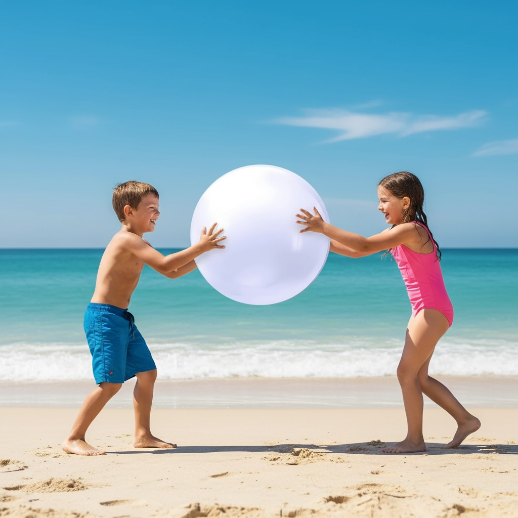 Sinmoe 8-Piece Inflatable Beach Balls - Durable & Fun 16